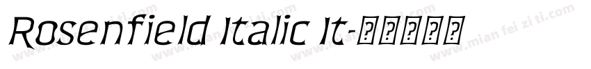 Rosenfield Italic It字体转换